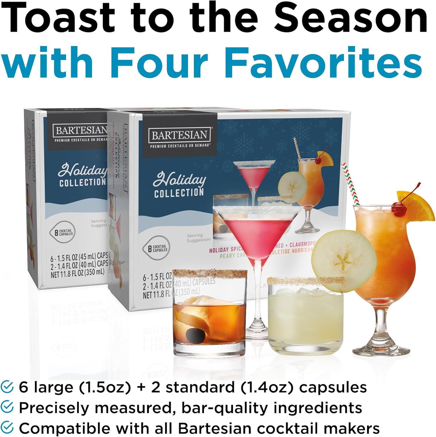 image:imageBartesian 16Pack Long Island Iced Tea Mixer Capsules for Cocktail Machine Home Bar Mixology Cocktails Mix Pod Capsule Set To Use With the Bartesian Cocktail Drink Maker MachineHoliday Collection