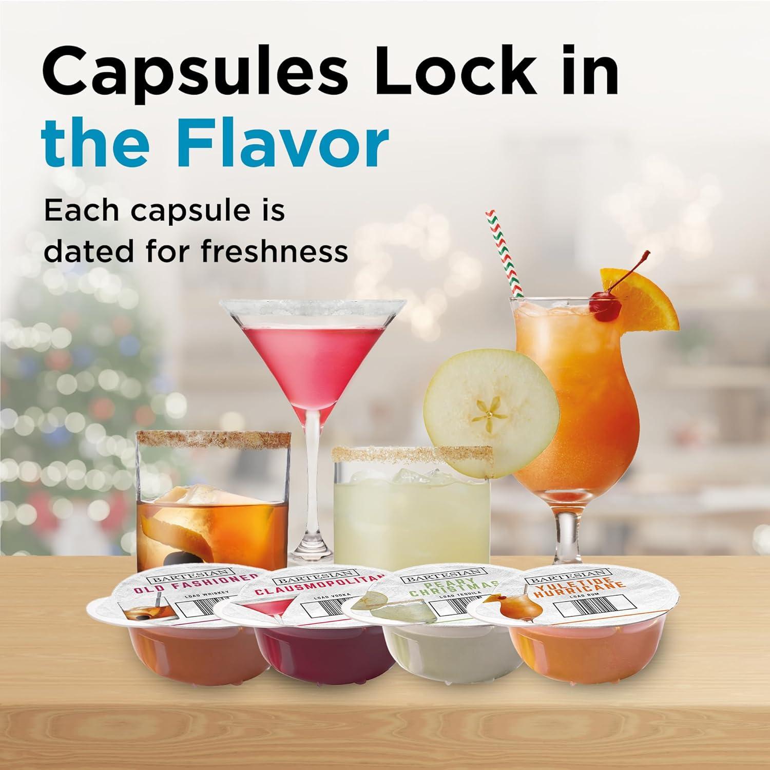image:imageBartesian 16Pack Long Island Iced Tea Mixer Capsules for Cocktail Machine Home Bar Mixology Cocktails Mix Pod Capsule Set To Use With the Bartesian Cocktail Drink Maker MachineHoliday Collection