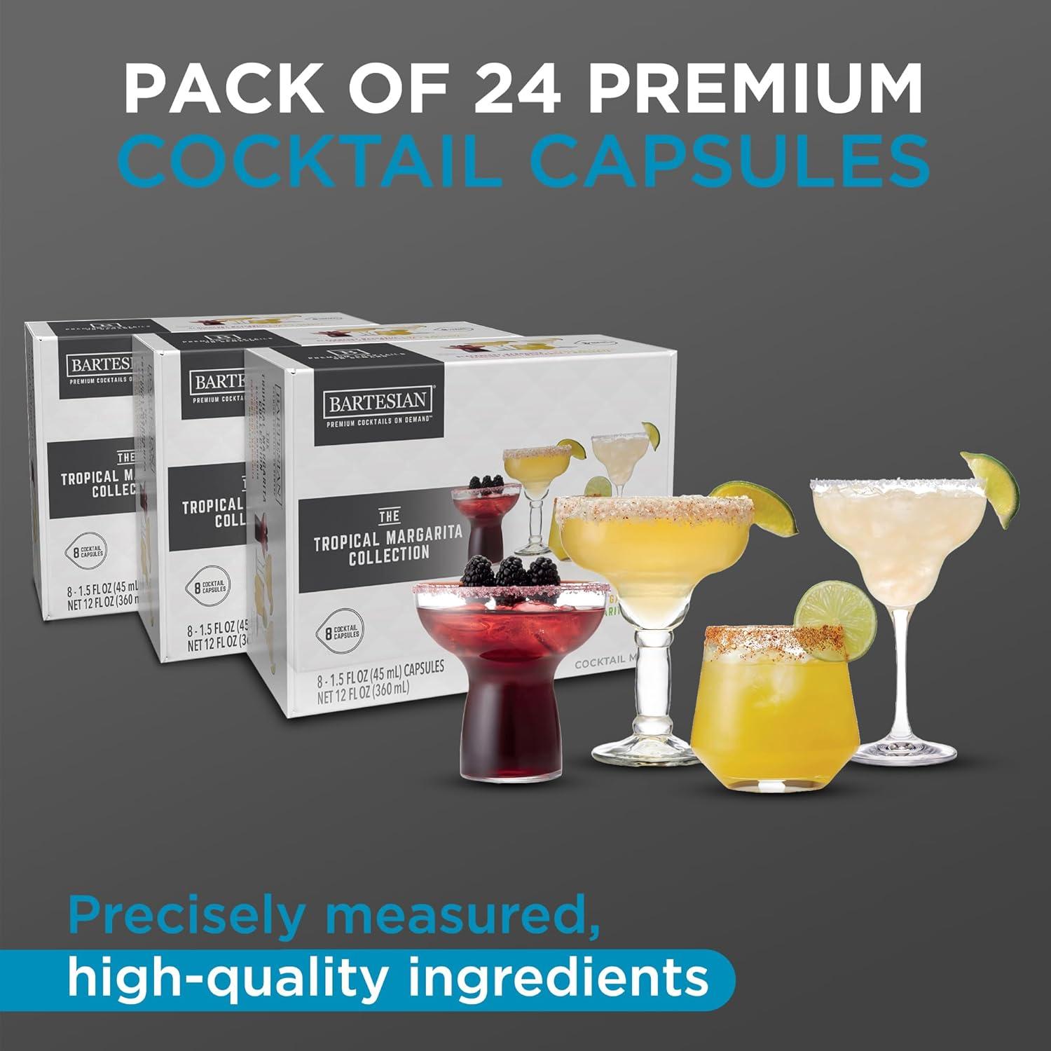 image:imageBartesian 24Pack Tropical Margarita Favorites Collection for Cocktail Machine Home Bar Mixology Cocktails Mix Pod Capsule Set To Use With the Bartesian Cocktail Drink Maker Machine