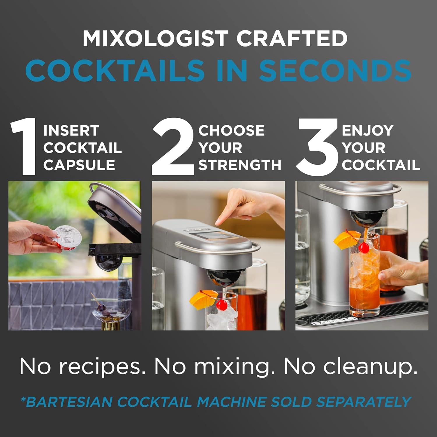 image:imageBartesian 24Pack Vodka Lovers Favorites Collection for Cocktail Machine Home Bar Mixology Cocktails Mix Pod Capsule Set To Use With the Bartesian Cocktail Drink Maker MachineVodka Lovers Collection