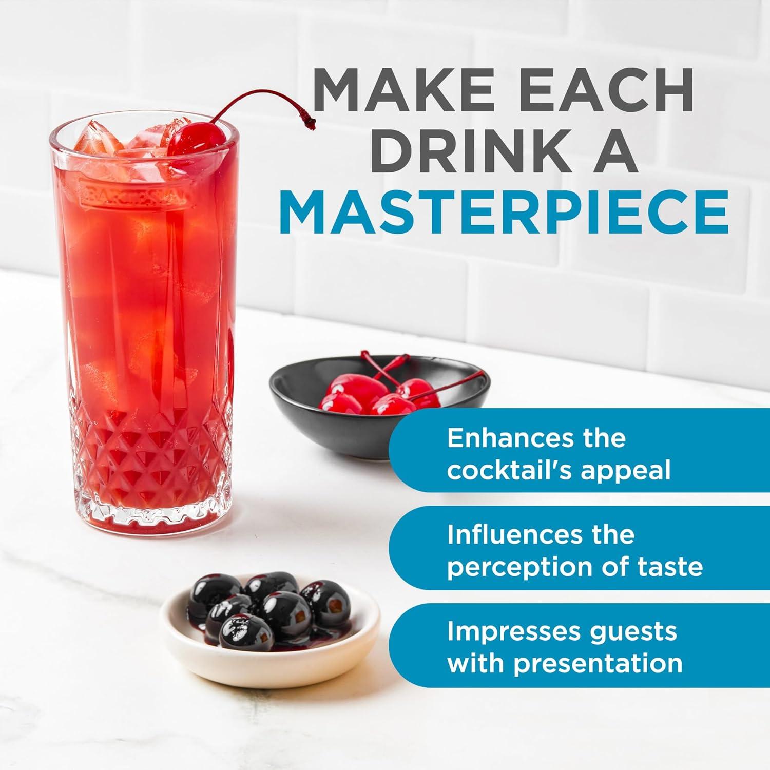 image:imageBartesian Diamond Etched Highball Glasses 105 Oz Tall High Ball Collins Glass Set for Mixed Cocktails amp Mocktails Classy Home Bar Mixing Glassware with Luxurious Gift Packaging Set of 2Etched Highball