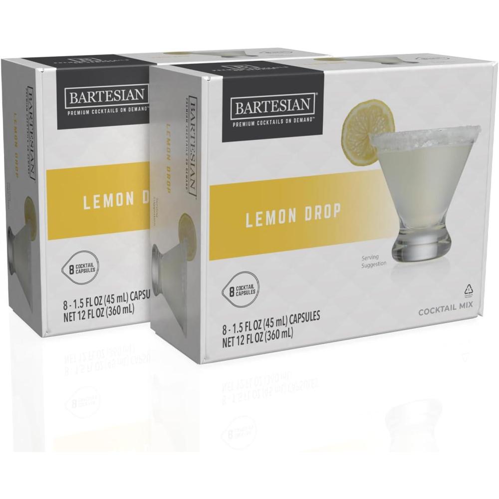 image:imageBartesian 16Pack Long Island Iced Tea Mixer Capsules for Cocktail Machine Home Bar Mixology Cocktails Mix Pod Capsule Set To Use With the Bartesian Cocktail Drink Maker MachineLemon Drop