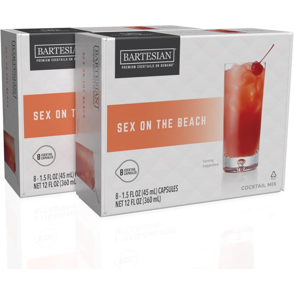 image:imageBartesian 16Pack Long Island Iced Tea Mixer Capsules for Cocktail Machine Home Bar Mixology Cocktails Mix Pod Capsule Set To Use With the Bartesian Cocktail Drink Maker MachineSex on the Beach