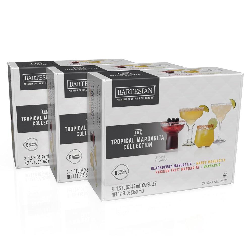 image:imageBartesian 24Pack Tropical Margarita Favorites Collection for Cocktail Machine Home Bar Mixology Cocktails Mix Pod Capsule Set To Use With the Bartesian Cocktail Drink Maker Machine