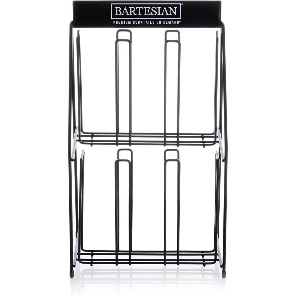 image:imageBartesian Cocktail Capsules Holder Rack AgainstTheWall Cocktails Capsule Storage Organizer Dispenser for Up to 36 Capsules Home Bar Accessories for Cocktail Maker Machine 10 x 6 x 16