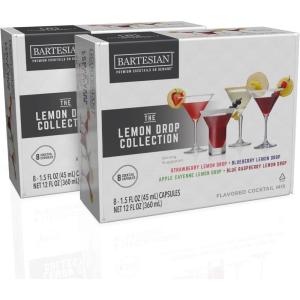 Bartesian 16-Pack Long Island Iced Tea Mixer Capsules for Cocktail Machine – Home Bar Mixology Cocktails Mix Pod Capsule Set To Use With the Bartesian Cocktail Drink Maker Machine(Lemon Drop Variety)