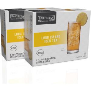 Bartesian 16-Pack Long Island Iced Tea Mixer Capsules for Cocktail Machine – Home Bar Mixology Cocktails Mix Pod Capsule Set To Use With the Bartesian Cocktail Drink Maker Machine(Long Island Iced Tea)