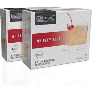 Bartesian 16-Pack Long Island Iced Tea Mixer Capsules for Cocktail Machine – Home Bar Mixology Cocktails Mix Pod Capsule Set To Use With the Bartesian Cocktail Drink Maker Machine(Whiskey Sour)