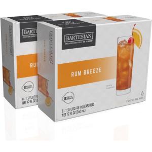 Bartesian 16-Pack Long Island Iced Tea Mixer Capsules for Cocktail Machine – Home Bar Mixology Cocktails Mix Pod Capsule Set To Use With the Bartesian Cocktail Drink Maker Machine(Rum Breeze)
