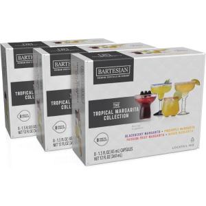 Bartesian 24-Pack Vodka Lovers Favorites Collection for Cocktail Machine – Home Bar Mixology Cocktails Mix Pod Capsule Set To Use With the Bartesian Cocktail Drink Maker Machine(Tropical Margarita)