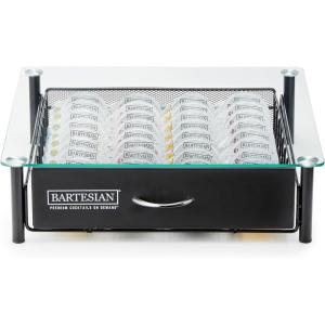 Bartesian Cocktail Capsule Storage Drawer Organizer – Stylish Mixology Cocktails Drink Mixer Holder Dispenser – Home Bar Accessories for Cocktail Maker Machine – Holds Up to 36 Bartesian Capsules(Capsule Drawer)