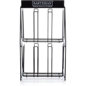 Bartesian Cocktail Capsules Holder Rack – Against-The-Wall Cocktails Capsule Storage Organizer Dispenser for Up to 36 Capsules – Home Bar Accessories for Cocktail Maker Machine – 10″ x 6″ x 16″
