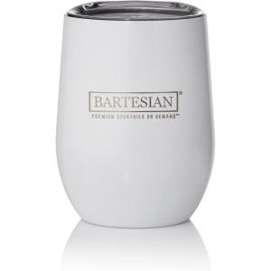 Bartesian Diamond Etched Highball Glasses – 10.5 Oz Tall High Ball Collins Glass Set for Mixed Cocktails & Mocktails – Classy Home Bar Mixing Glassware with Luxurious Gift Packaging – Set of 2(Glassware – Insulated Tumbler)