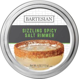 Bartesian Golden Demerara Sugar Cocktail Glass Rimmer – Dessert Cocktails Flavored Sweet Rimming Garnish for Bar Drink Glasses – Professional Home Bartending Mixology Supplies(Sizzling Spicy Salt)