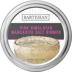 Bartesian Golden Demerara Sugar Cocktail Glass Rimmer – Dessert Cocktails Flavored Sweet Rimming Garnish for Bar Drink Glasses – Professional Home Bartending Mixology Supplies(Pink Himalayan Margarita Salt)