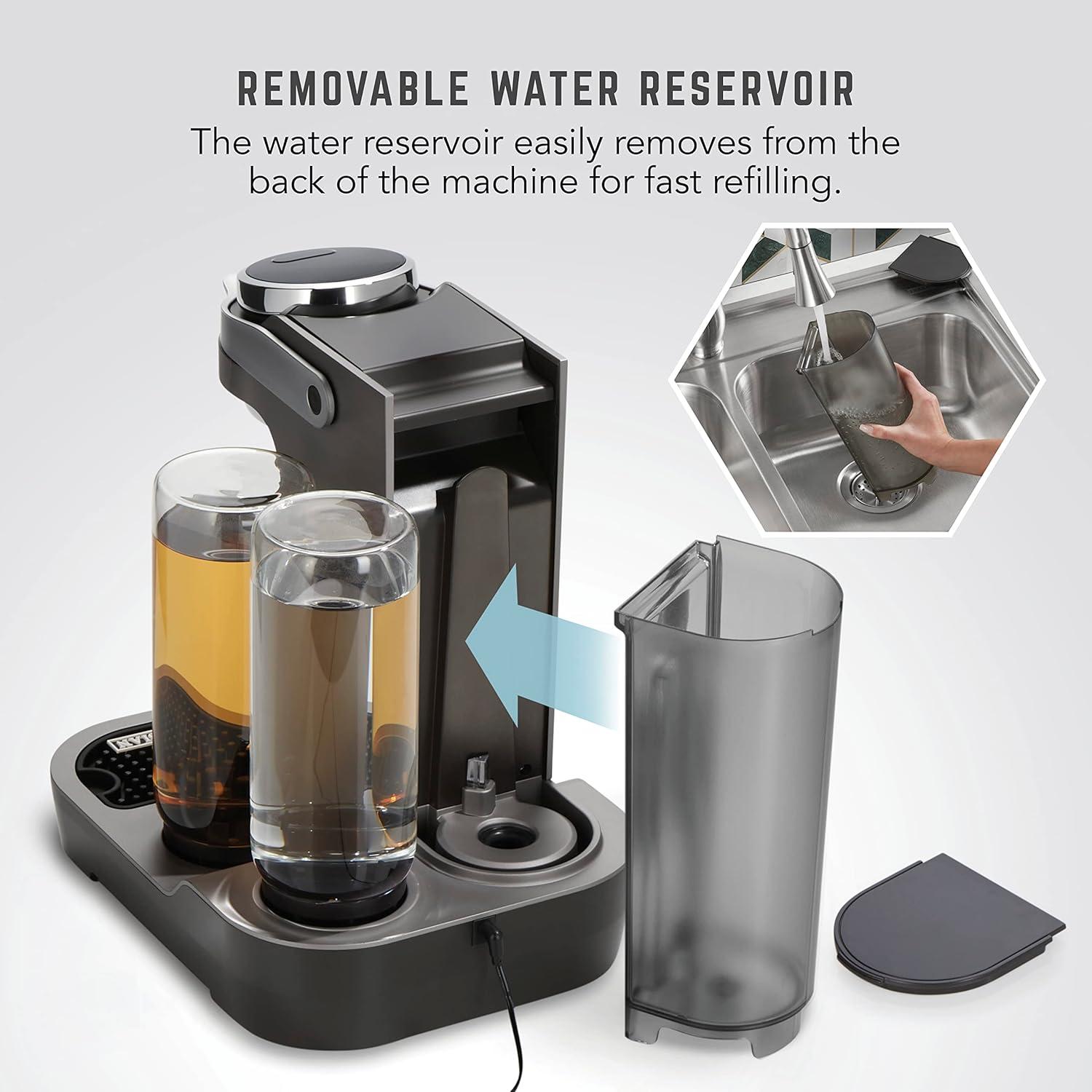 image:imageBartesian Duet Cocktail Machine and Margarita Maker Compact Home Bartender Mixologist Drink Mixer with 2 Glass Spirit Bottles Automatic Machine Creates Premium Cocktails and Mocktails in SecondsBartesian Duet