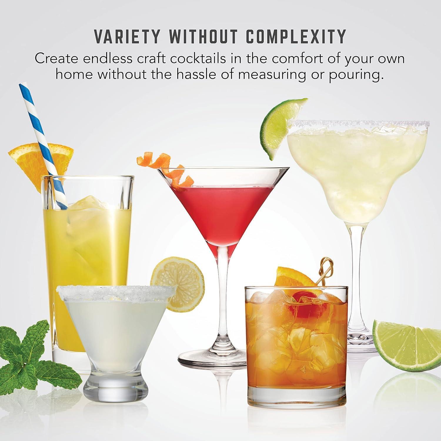 image:imageBartesian Duet Cocktail Machine and Margarita Maker Compact Home Bartender Mixologist Drink Mixer with 2 Glass Spirit Bottles Automatic Machine Creates Premium Cocktails and Mocktails in SecondsBartesian Cordless Duet