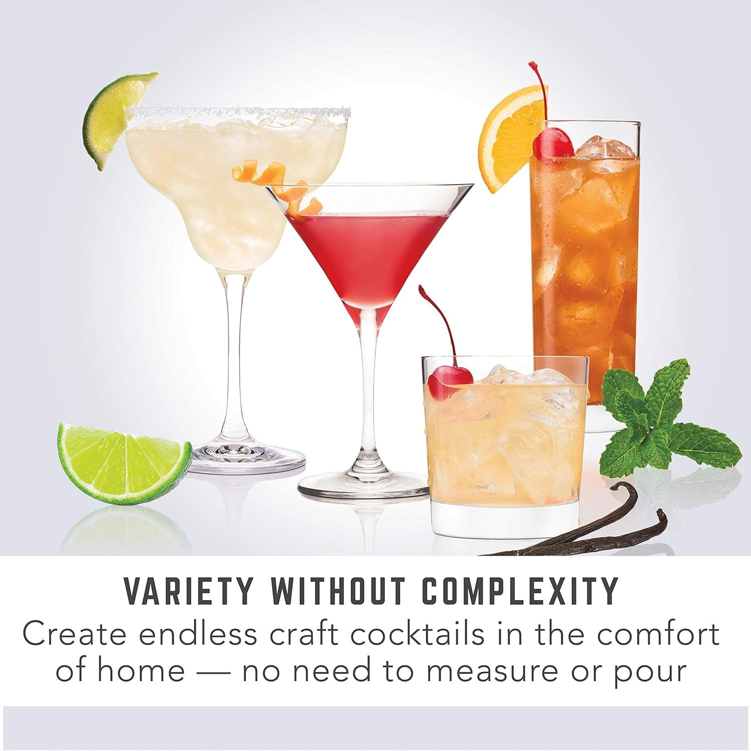 image:imageBartesian Duet Cocktail Machine and Margarita Maker Compact Home Bartender Mixologist Drink Mixer with 2 Glass Spirit Bottles Automatic Machine Creates Premium Cocktails and Mocktails in SecondsBartesian Classic