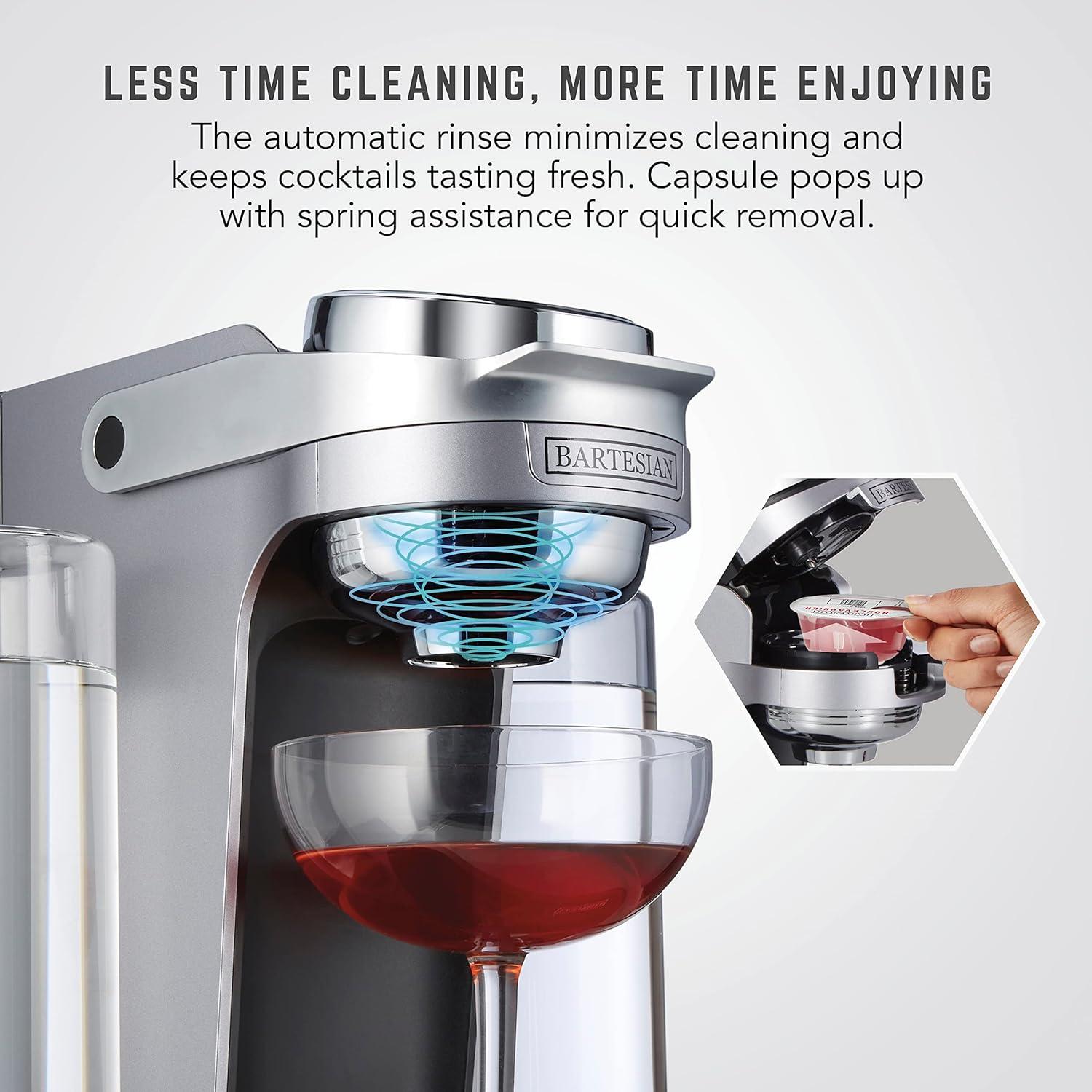 image:imageBartesian Duet Cocktail Machine and Margarita Maker Compact Home Bartender Mixologist Drink Mixer with 2 Glass Spirit Bottles Automatic Machine Creates Premium Cocktails and Mocktails in SecondsBartesian Professional