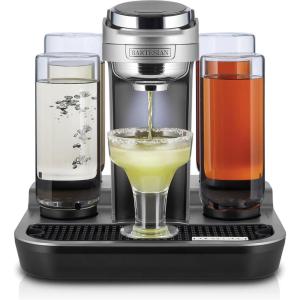 Bartesian Duet Cocktail Machine and Margarita Maker – Compact Home Bartender Mixologist Drink Mixer with 2 Glass Spirit Bottles – Automatic Machine Creates Premium Cocktails and Mocktails in Seconds(Bartesian Professional)