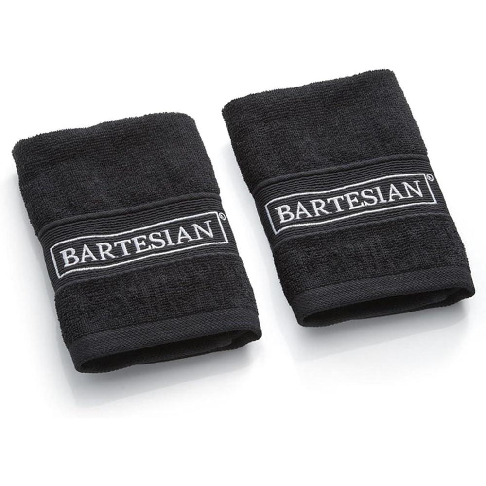 image:imageBartesian Bar Towel Set for Home Mixologists Premium Absorbent Cotton Cleaning Cloths with Embroidered Logo Mixology Mop Rags for Cocktail Making and Bartending Soft Durable Towels 2 Pack